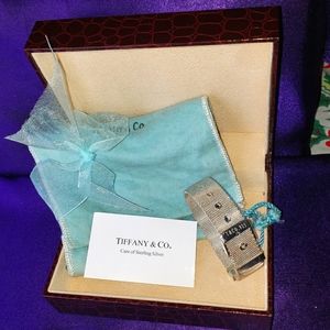 Vintage Tiffany & Co 925 sterling,  Belt Buckle Mesh Bracelet
